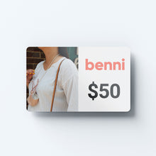 Load image into Gallery viewer, $50 Benni Gift Card